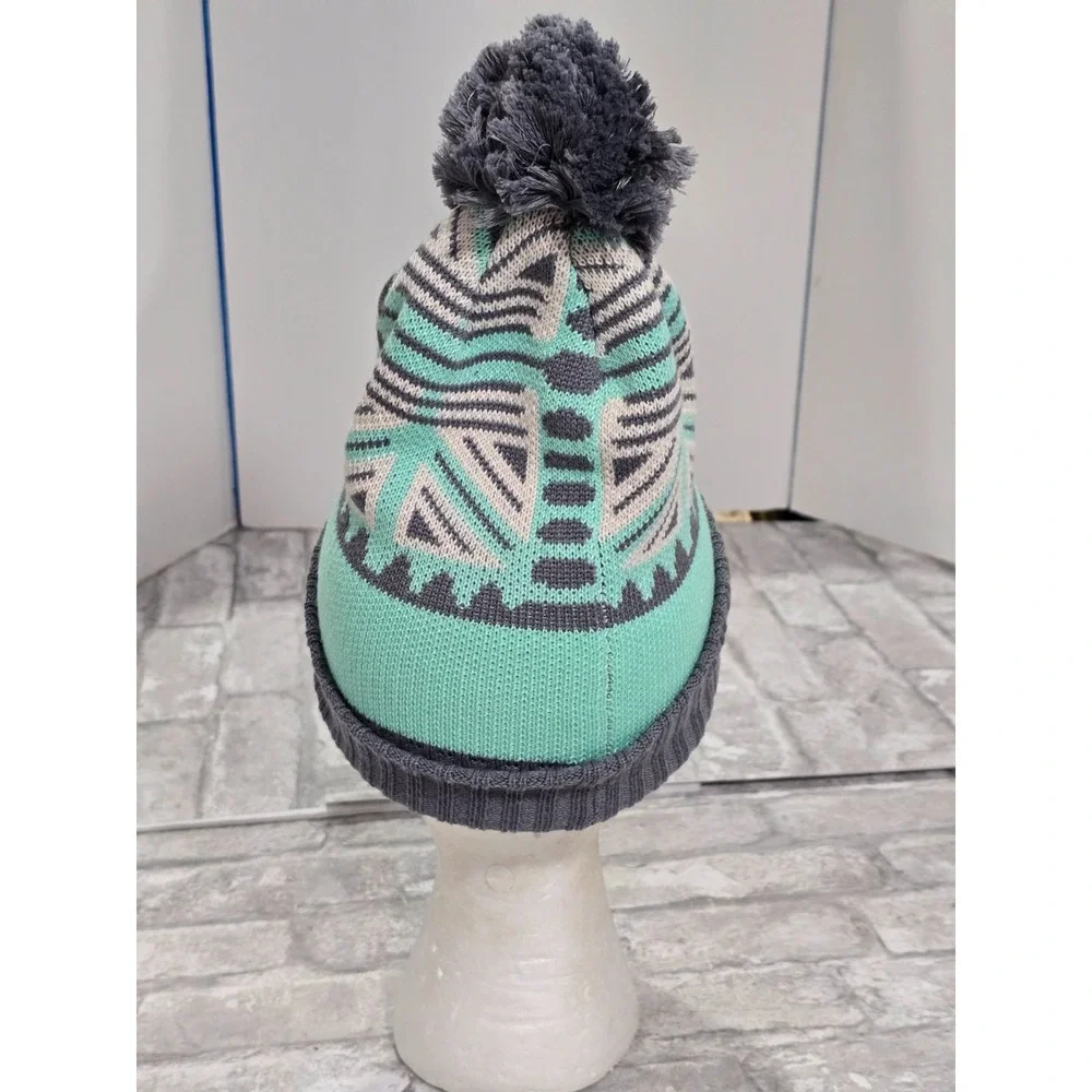 Patagonia Kids Powder Town Beanie Snow Beam Nouveau Green One‎ Size